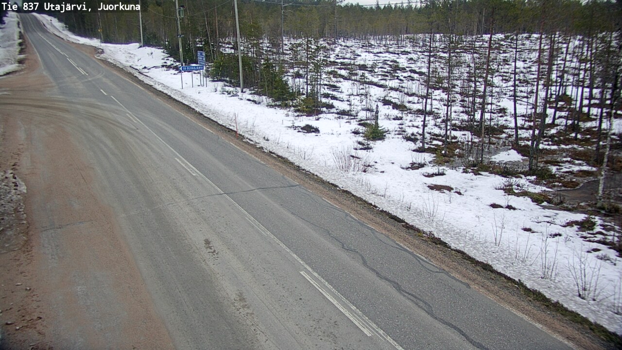 Kelikamerat Kuva Tie 837 Utajärvi, Juorkuna, Utajärvi, Pohjois-Pohjanmaa