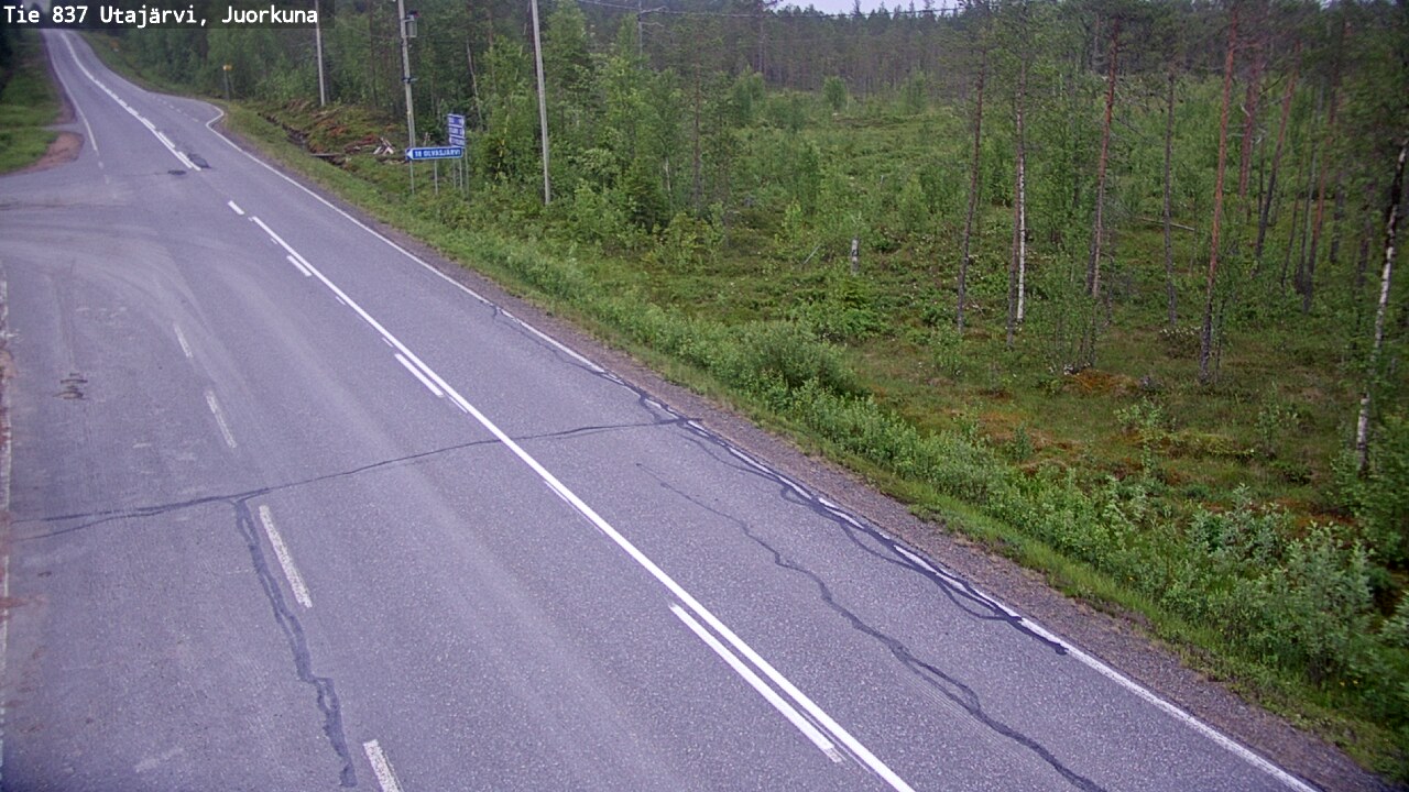 Kelikamerat Kuva Tie 837 Utajärvi, Juorkuna, Utajärvi, Pohjois-Pohjanmaa