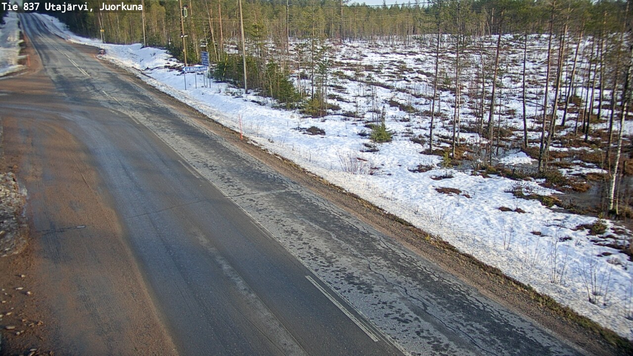 Kelikamerat Kuva Tie 837 Utajärvi, Juorkuna, Utajärvi, Pohjois-Pohjanmaa