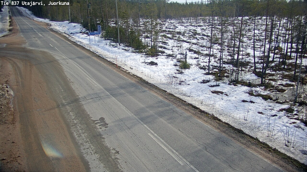 Kelikamerat Kuva Tie 837 Utajärvi, Juorkuna, Utajärvi, Pohjois-Pohjanmaa