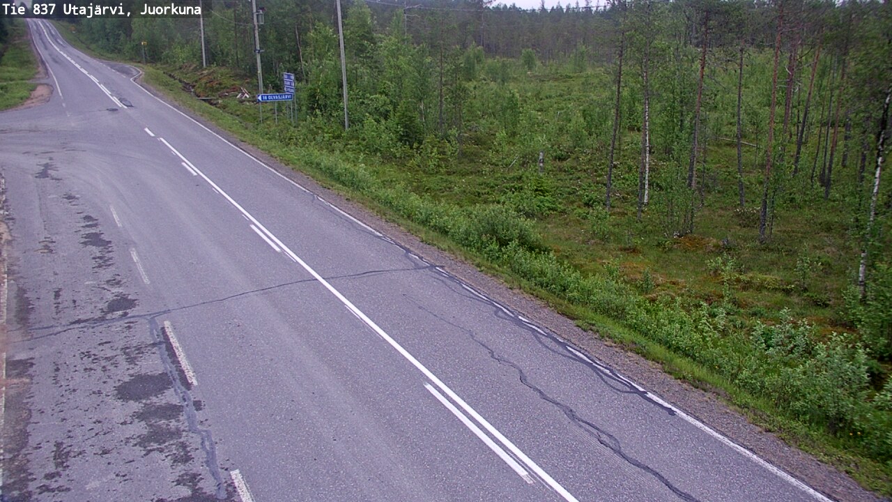 Kelikamerat Kuva Tie 837 Utajärvi, Juorkuna, Utajärvi, Pohjois-Pohjanmaa