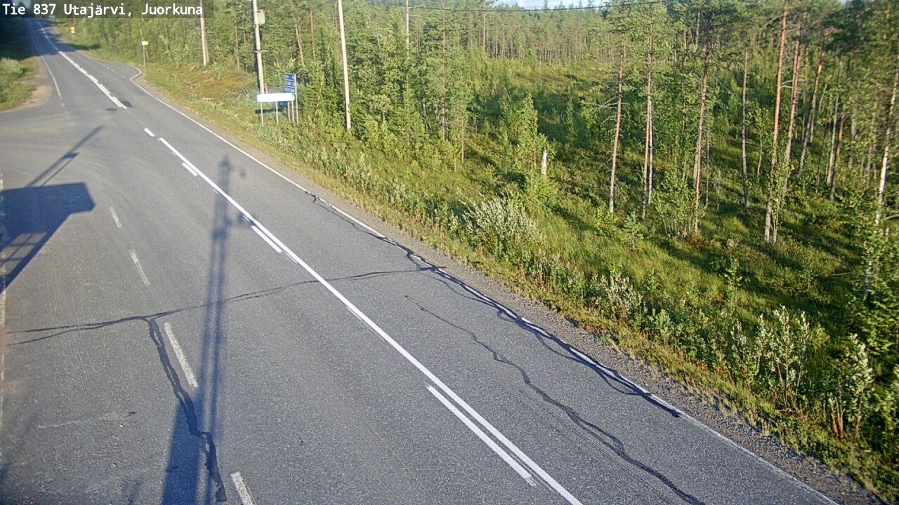 Kelikamerat Kuva Tie 837 Utajärvi, Juorkuna, Utajärvi, Pohjois-Pohjanmaa