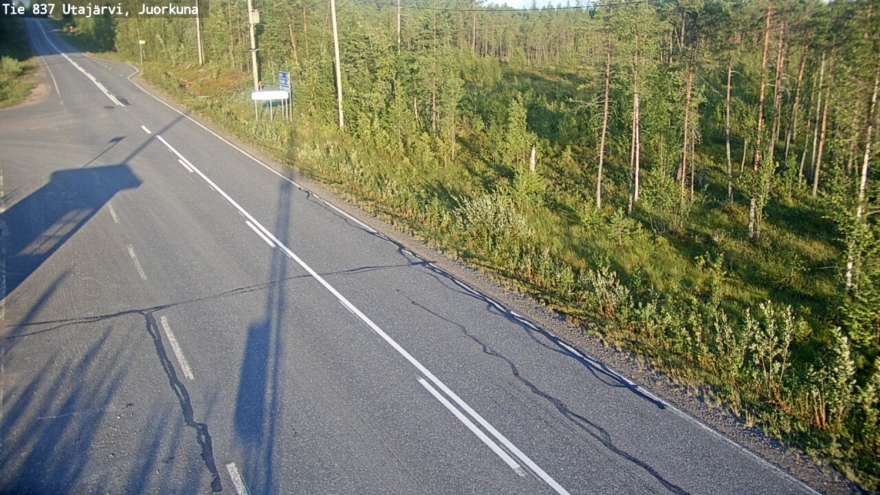 Kelikamerat Kuva Tie 837 Utajärvi, Juorkuna, Utajärvi, Pohjois-Pohjanmaa