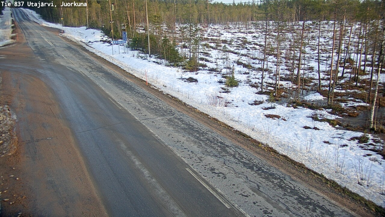 Kelikamerat Kuva Tie 837 Utajärvi, Juorkuna, Utajärvi, Pohjois-Pohjanmaa