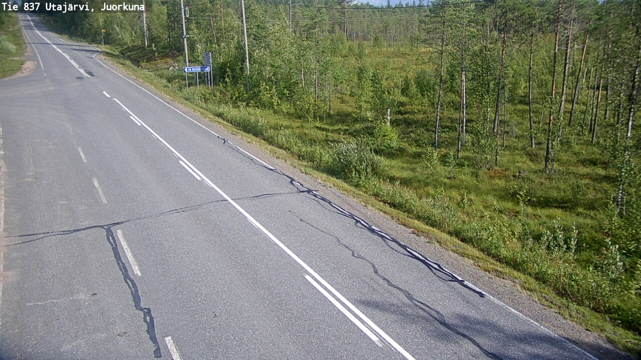 Kelikamerat Kuva Tie 837 Utajärvi, Juorkuna, Utajärvi, Pohjois-Pohjanmaa