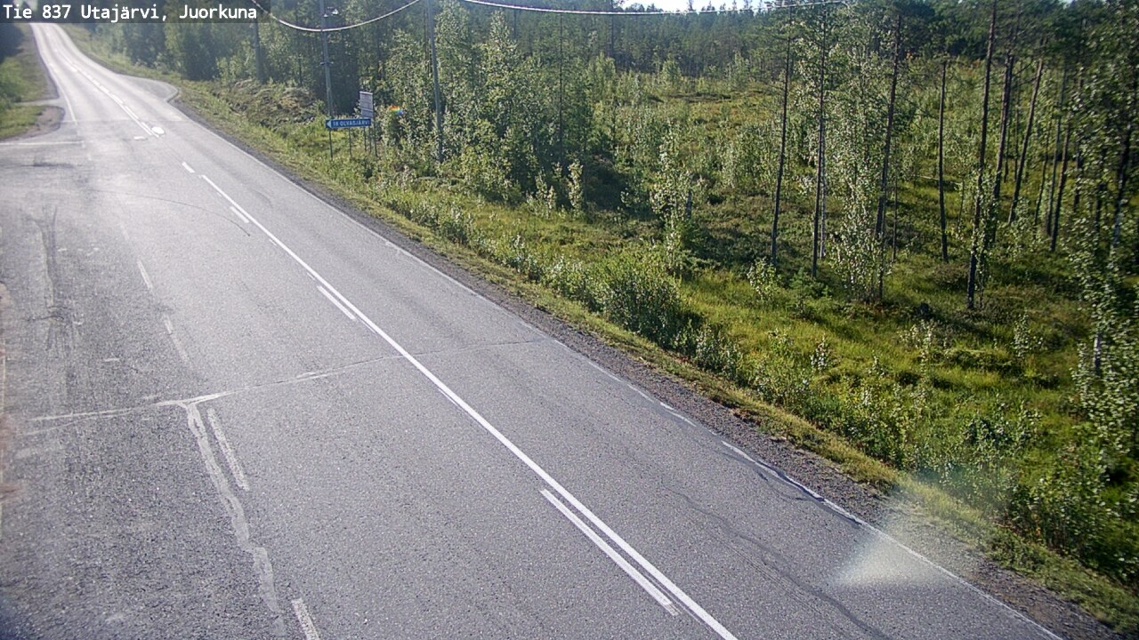 Kelikamerat Kuva Tie 837 Utajärvi, Juorkuna, Utajärvi, Pohjois-Pohjanmaa