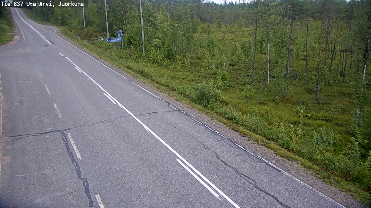 Kelikamerat Kuva Tie 837 Utajärvi, Juorkuna, Utajärvi, Pohjois-Pohjanmaa