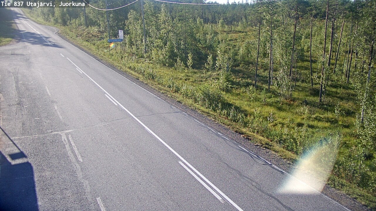 Kelikamerat Kuva Tie 837 Utajärvi, Juorkuna, Utajärvi, Pohjois-Pohjanmaa