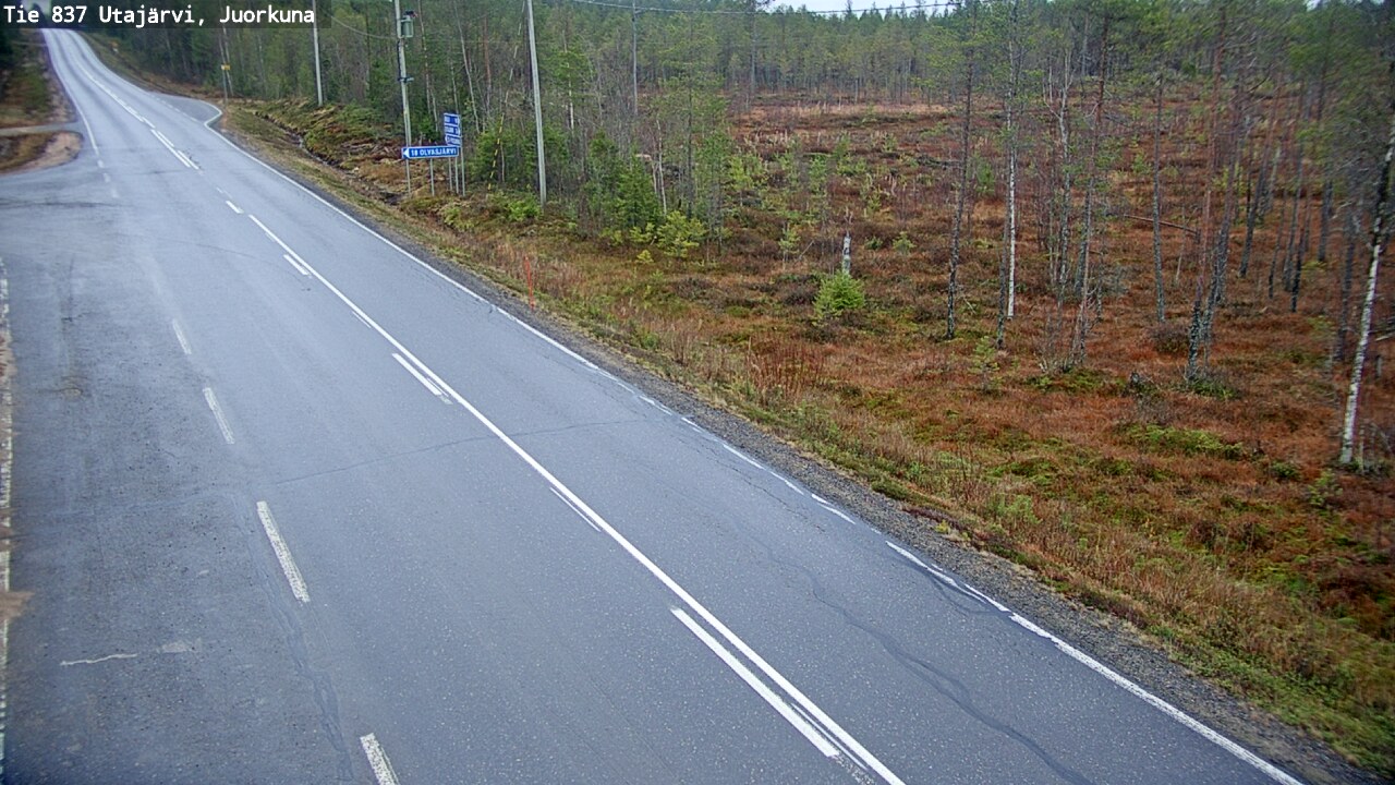 Kelikamerat Kuva Tie 837 Utajärvi, Juorkuna, Utajärvi, Pohjois-Pohjanmaa