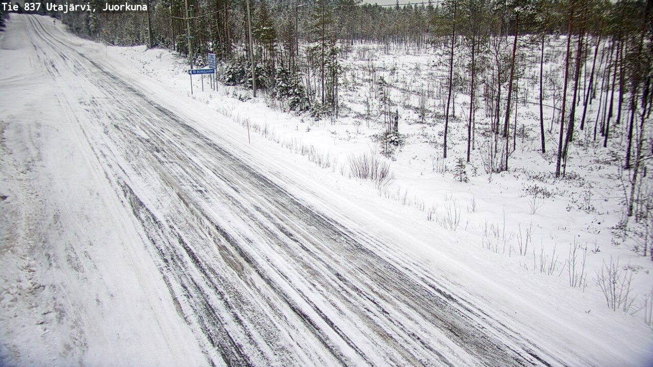 Kelikamerat Kuva Tie 837 Utajärvi, Juorkuna, Utajärvi, Pohjois-Pohjanmaa