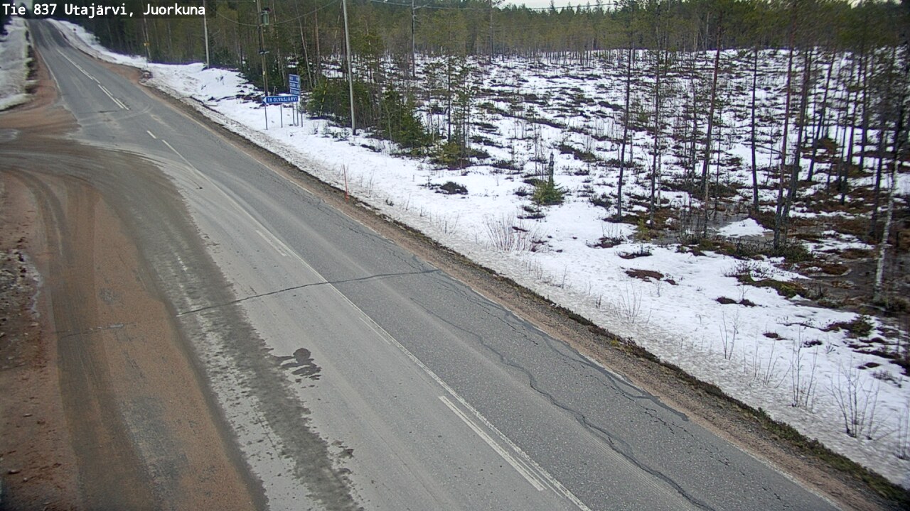 Kelikamerat Kuva Tie 837 Utajärvi, Juorkuna, Utajärvi, Pohjois-Pohjanmaa