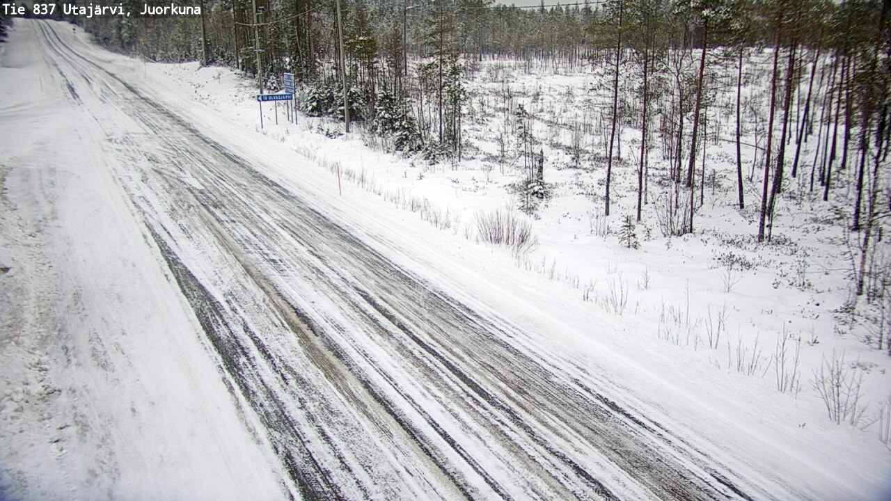 Kelikamerat Kuva Tie 837 Utajärvi, Juorkuna, Utajärvi, Pohjois-Pohjanmaa