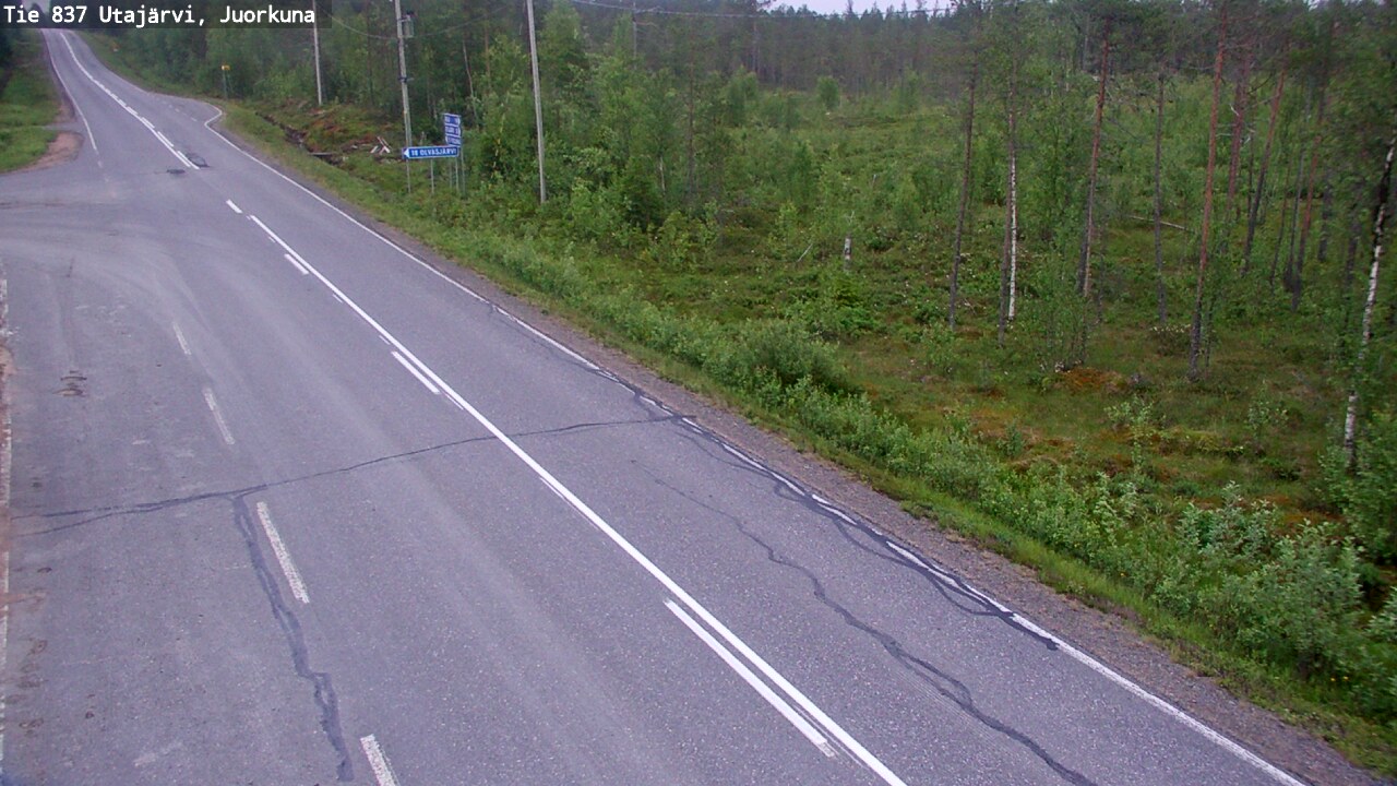 Kelikamerat Kuva Tie 837 Utajärvi, Juorkuna, Utajärvi, Pohjois-Pohjanmaa