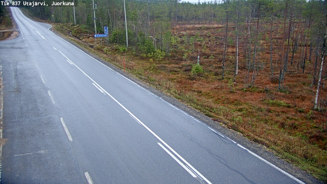 Kelikamerat Kuva Tie 837 Utajärvi, Juorkuna, Utajärvi, Pohjois-Pohjanmaa