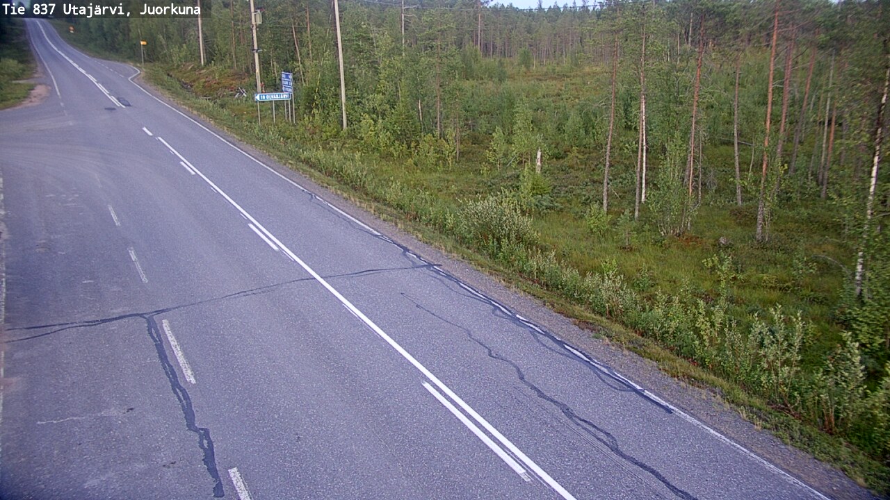 Kelikamerat Kuva Tie 837 Utajärvi, Juorkuna, Utajärvi, Pohjois-Pohjanmaa