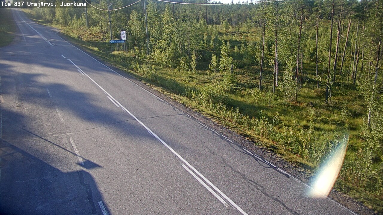 Kelikamerat Kuva Tie 837 Utajärvi, Juorkuna, Utajärvi, Pohjois-Pohjanmaa