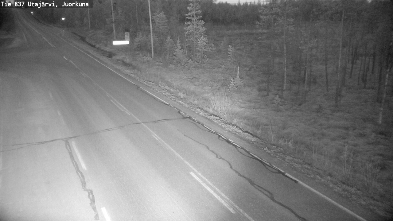 Kelikamerat Kuva Tie 837 Utajärvi, Juorkuna, Utajärvi, Pohjois-Pohjanmaa