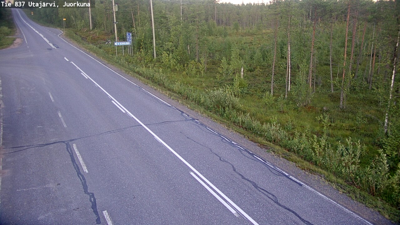 Kelikamerat Kuva Tie 837 Utajärvi, Juorkuna, Utajärvi, Pohjois-Pohjanmaa