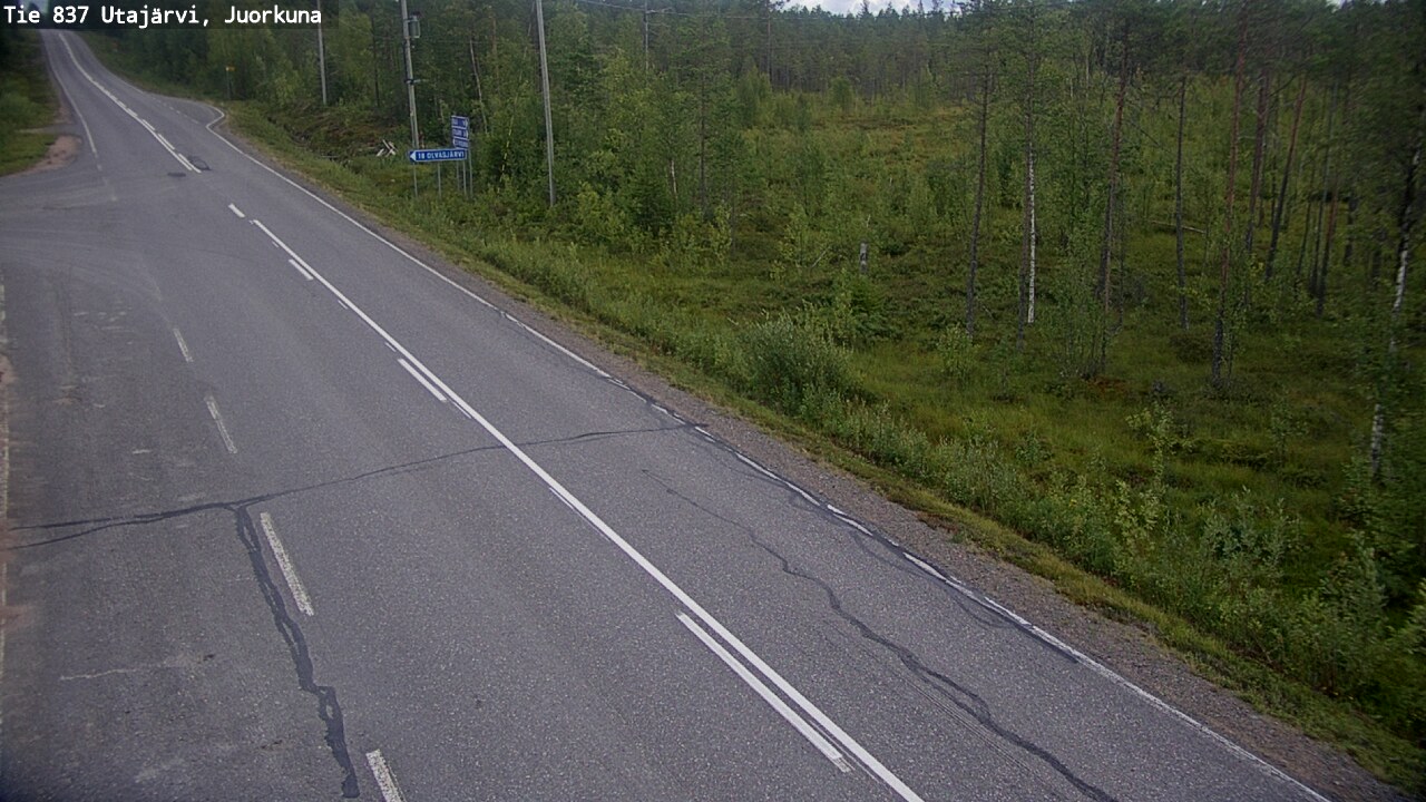 Kelikamerat Kuva Tie 837 Utajärvi, Juorkuna, Utajärvi, Pohjois-Pohjanmaa