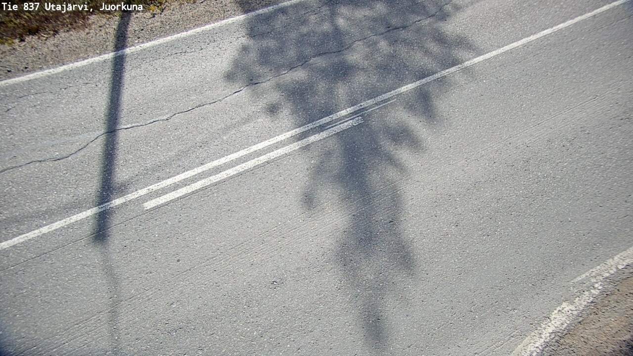 Weather Camera Image Väg 837 Utajärvi, Juorkuna, Utajärvi, Pohjois-Pohjanmaa
