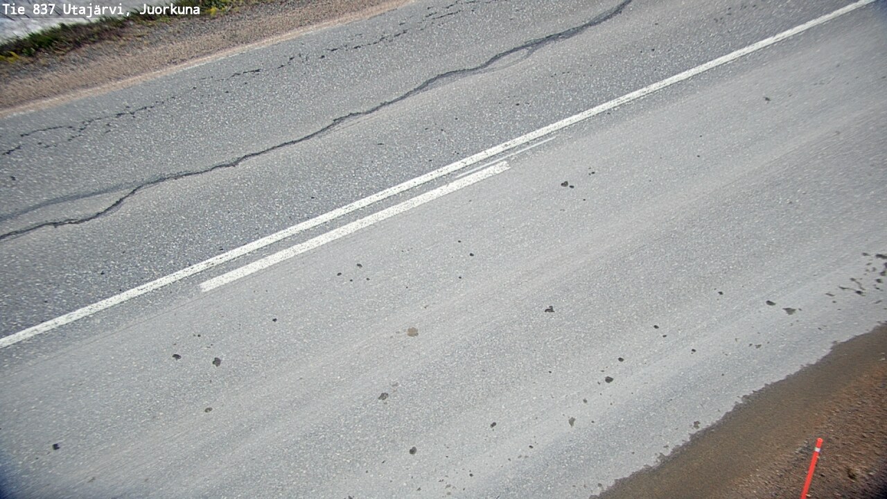 Weather Camera Image Väg 837 Utajärvi, Juorkuna, Utajärvi, Pohjois-Pohjanmaa