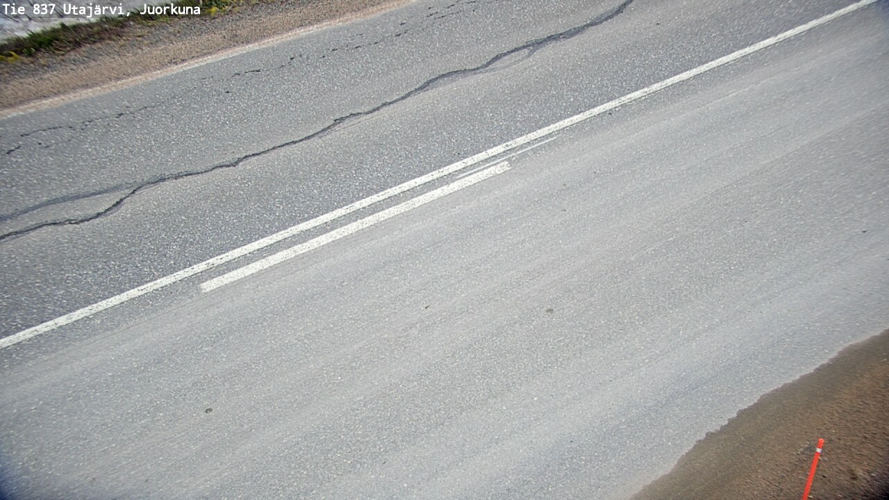 Weather Camera Image Väg 837 Utajärvi, Juorkuna, Utajärvi, Pohjois-Pohjanmaa