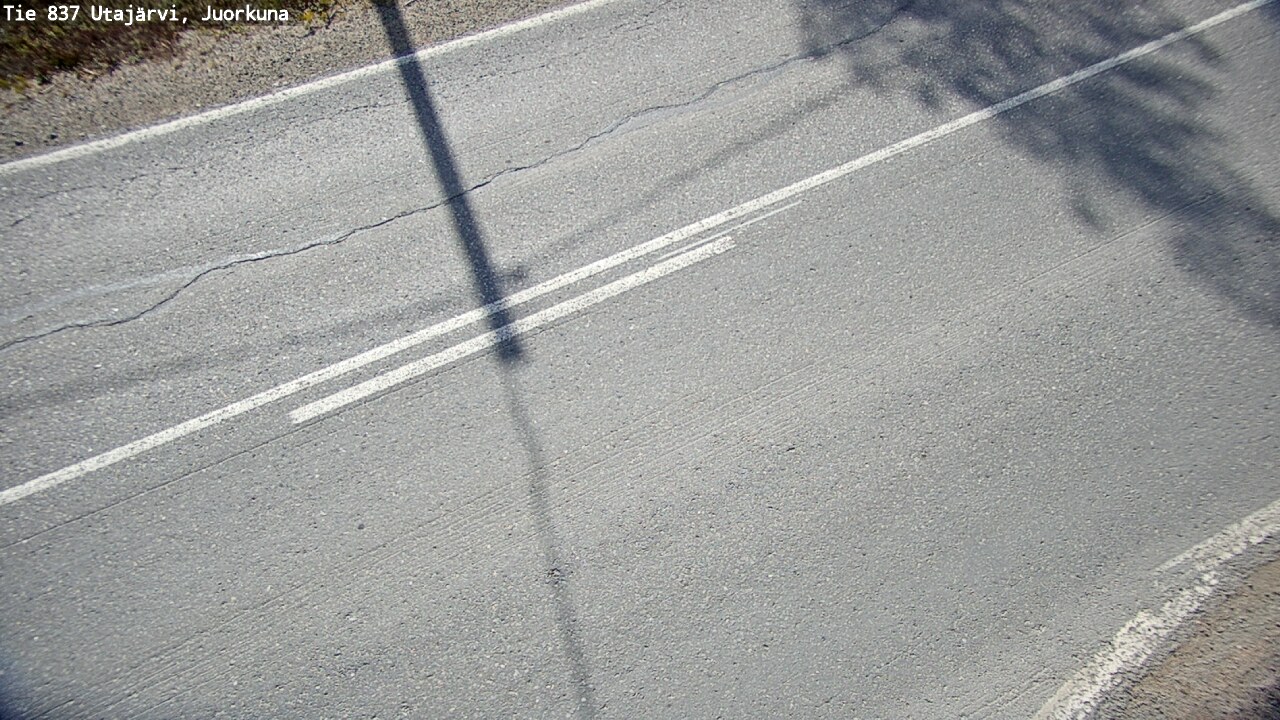 Weather Camera Image Väg 837 Utajärvi, Juorkuna, Utajärvi, Pohjois-Pohjanmaa