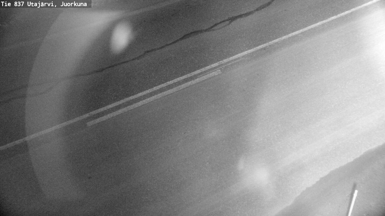 Weather Camera Image Väg 837 Utajärvi, Juorkuna, Utajärvi, Pohjois-Pohjanmaa