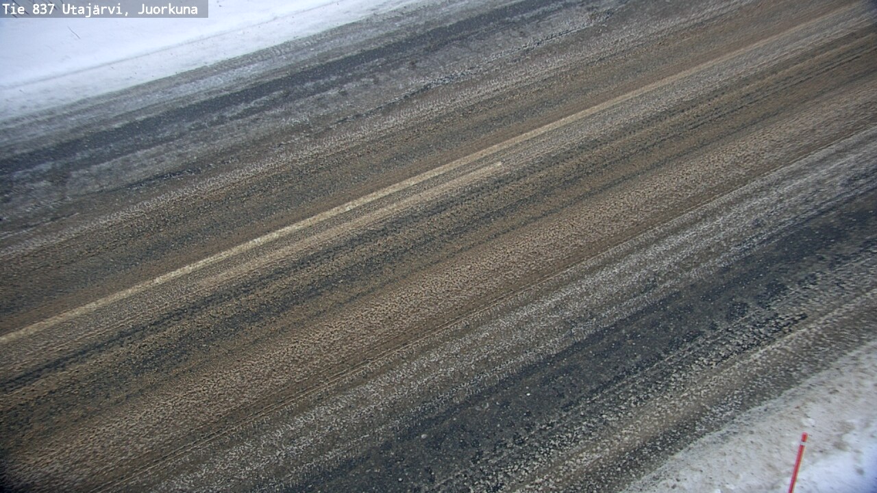 Weather Camera Image Road 837 Utajärvi, Juorkuna, Utajärvi, Pohjois-Pohjanmaa
