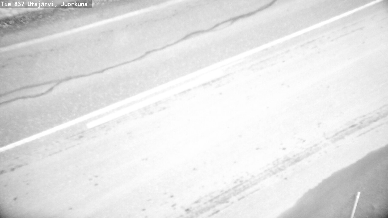 Weather Camera Image Väg 837 Utajärvi, Juorkuna, Utajärvi, Pohjois-Pohjanmaa