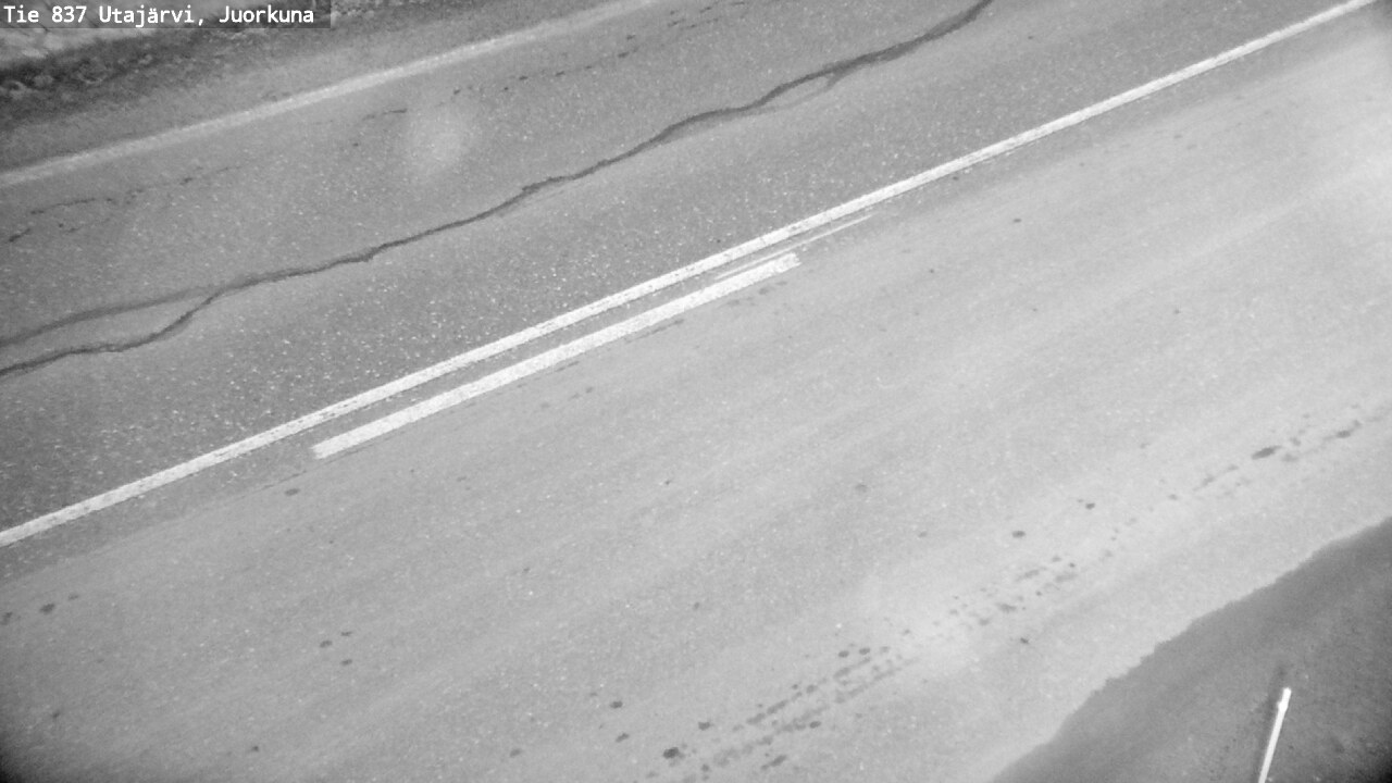 Weather Camera Image Väg 837 Utajärvi, Juorkuna, Utajärvi, Pohjois-Pohjanmaa