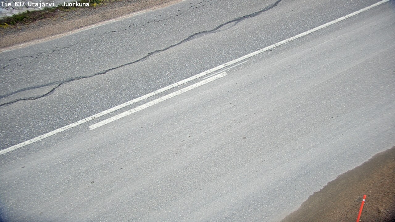 Weather Camera Image Väg 837 Utajärvi, Juorkuna, Utajärvi, Pohjois-Pohjanmaa
