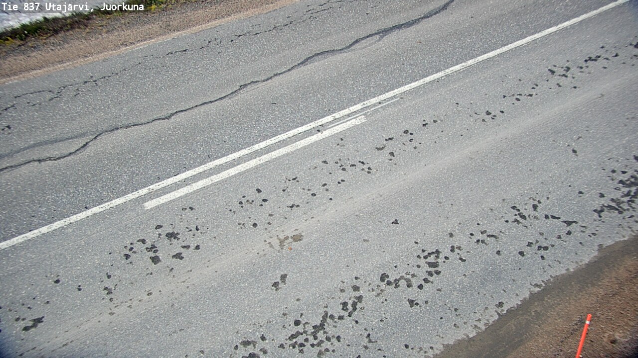Weather Camera Image Road 837 Utajärvi, Juorkuna, Utajärvi, Pohjois-Pohjanmaa