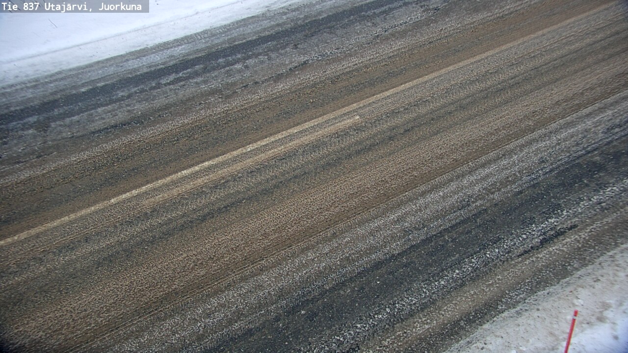 Weather Camera Image Road 837 Utajärvi, Juorkuna, Utajärvi, Pohjois-Pohjanmaa