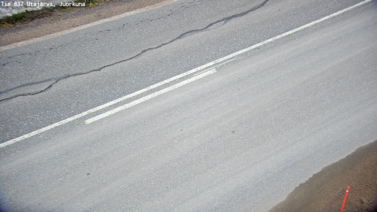 Weather Camera Image Väg 837 Utajärvi, Juorkuna, Utajärvi, Pohjois-Pohjanmaa