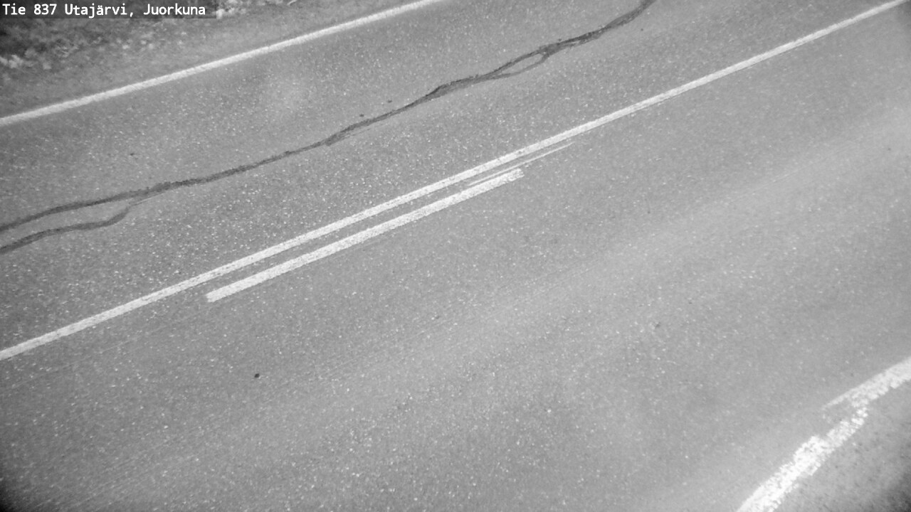 Weather Camera Image Väg 837 Utajärvi, Juorkuna, Utajärvi, Pohjois-Pohjanmaa