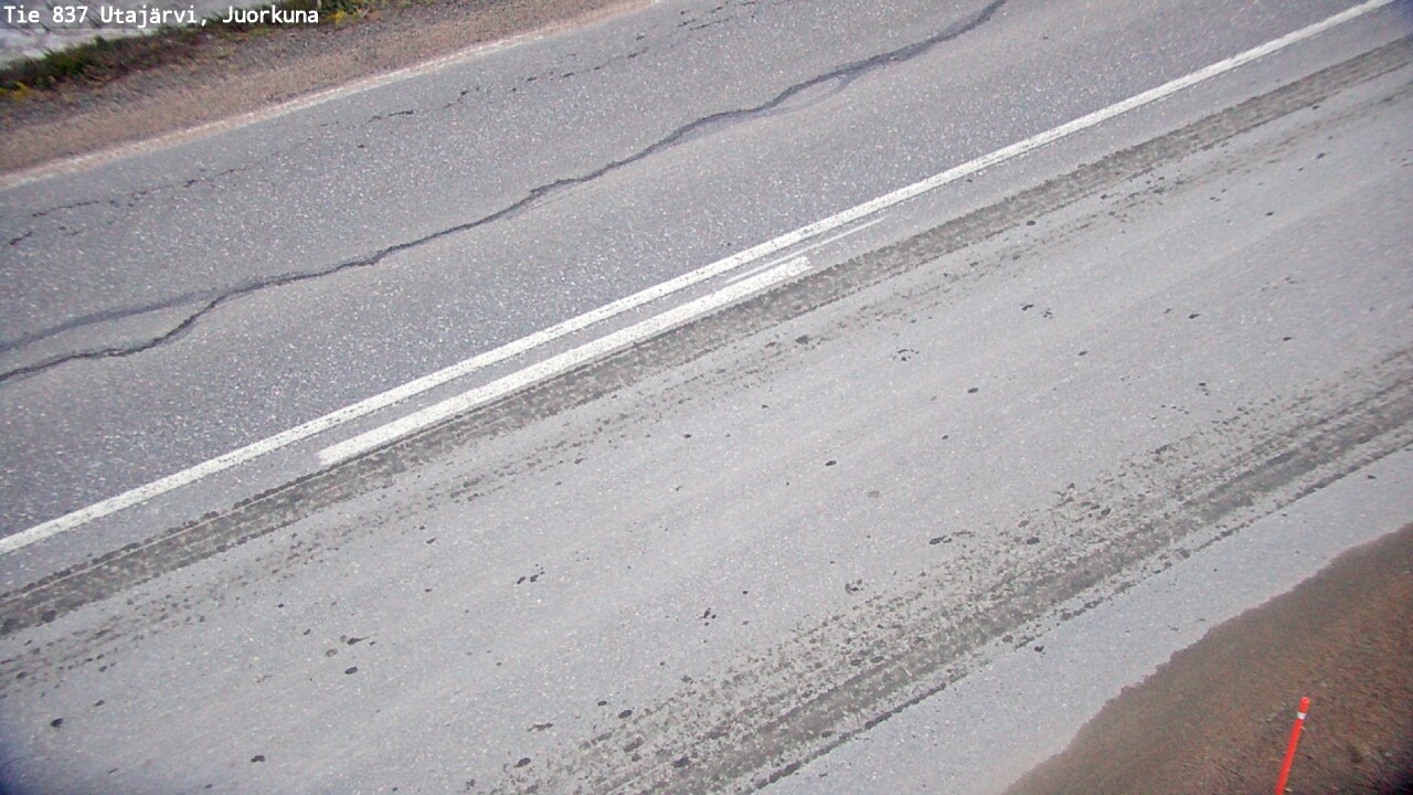 Weather Camera Image Väg 837 Utajärvi, Juorkuna, Utajärvi, Pohjois-Pohjanmaa