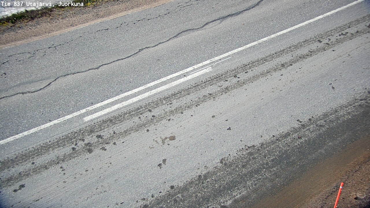 Weather Camera Image Road 837 Utajärvi, Juorkuna, Utajärvi, Pohjois-Pohjanmaa