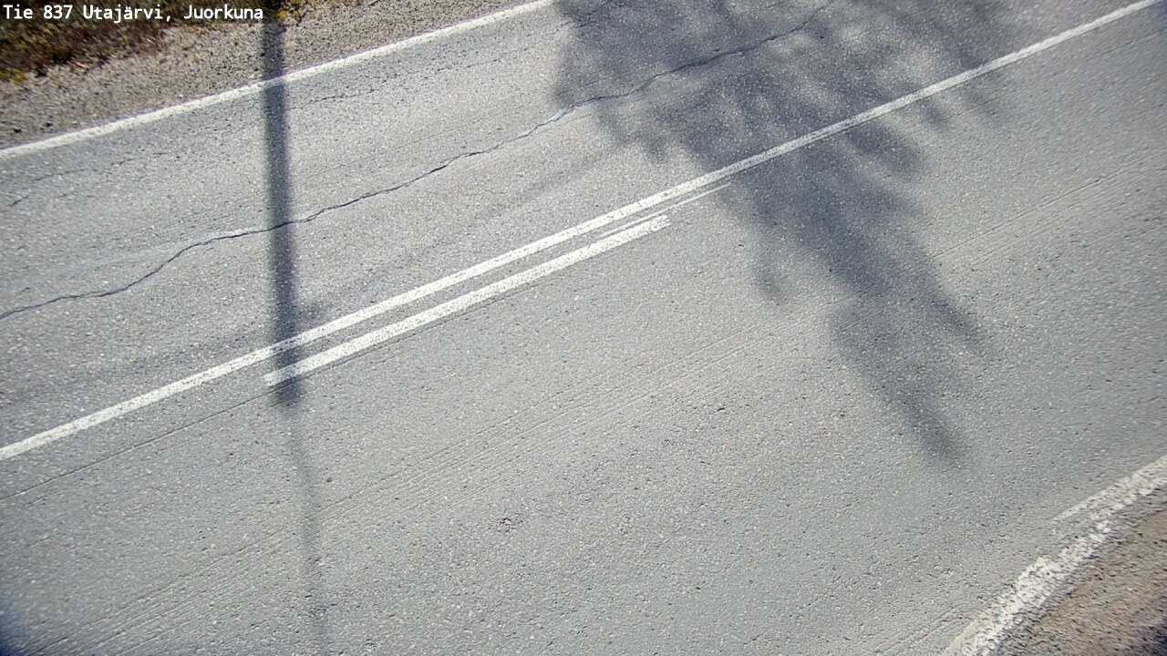 Weather Camera Image Väg 837 Utajärvi, Juorkuna, Utajärvi, Pohjois-Pohjanmaa