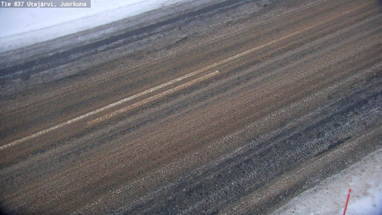 Weather Camera Image Road 837 Utajärvi, Juorkuna, Utajärvi, Pohjois-Pohjanmaa