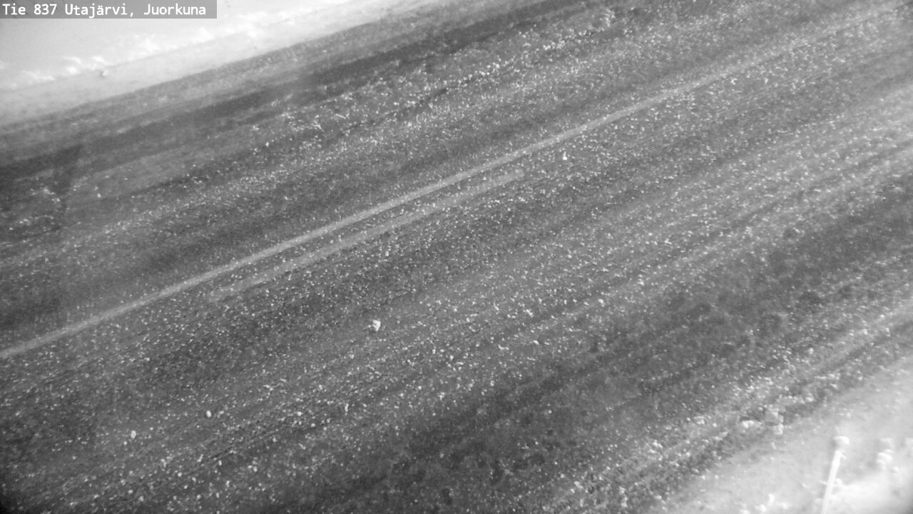 Weather Camera Image Väg 837 Utajärvi, Juorkuna, Utajärvi, Pohjois-Pohjanmaa