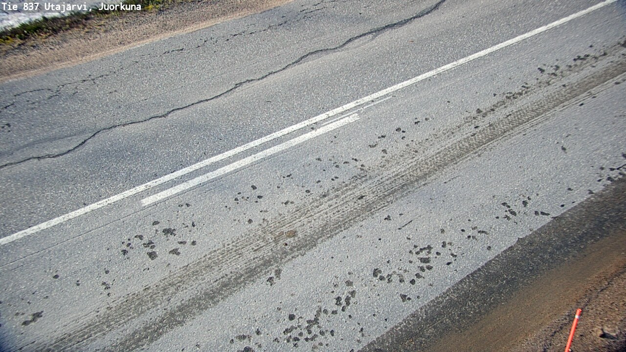 Weather Camera Image Road 837 Utajärvi, Juorkuna, Utajärvi, Pohjois-Pohjanmaa