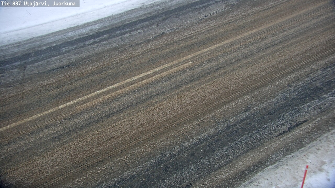Weather Camera Image Road 837 Utajärvi, Juorkuna, Utajärvi, Pohjois-Pohjanmaa