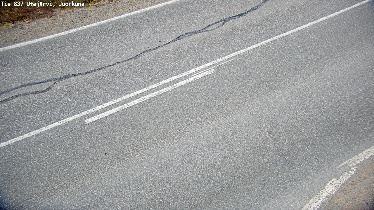 Weather Camera Image Väg 837 Utajärvi, Juorkuna, Utajärvi, Pohjois-Pohjanmaa