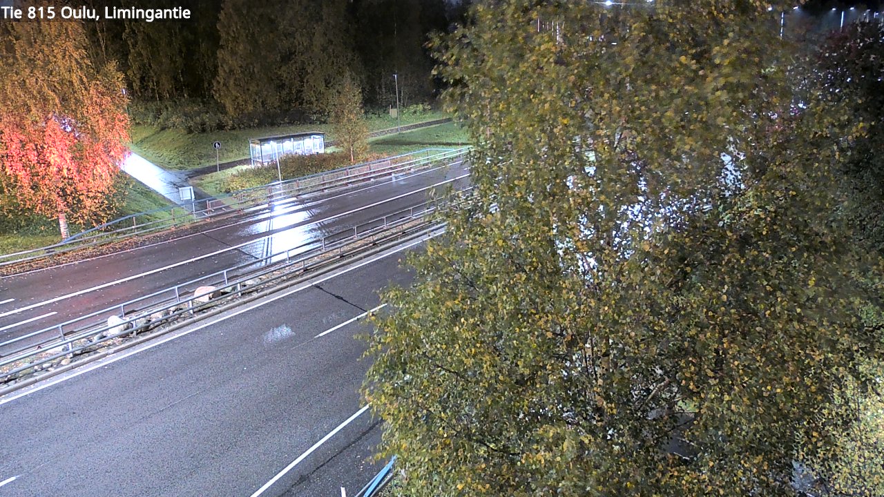 Weather Camera Image Väg 815 Oleåborg, Limingantie, Oulu, Pohjois-Pohjanmaa