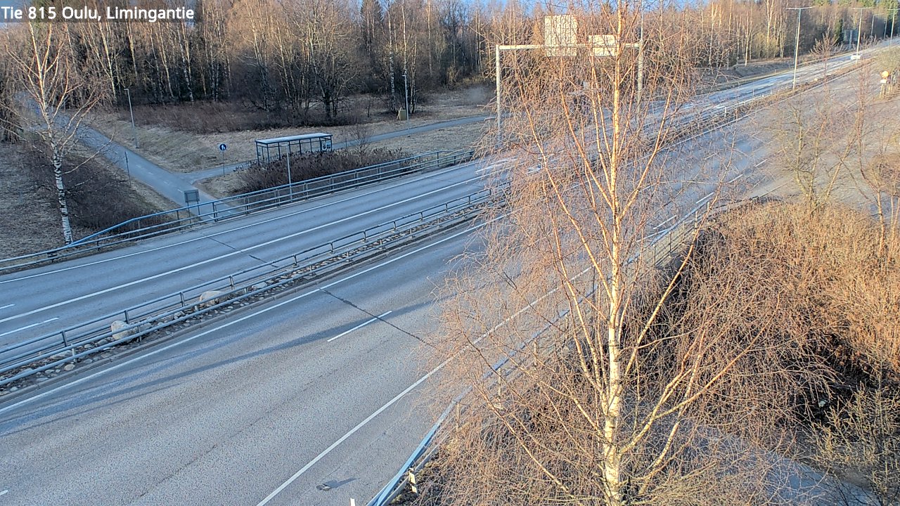 Weather Camera Image Väg 815 Oleåborg, Limingantie, Oulu, Pohjois-Pohjanmaa