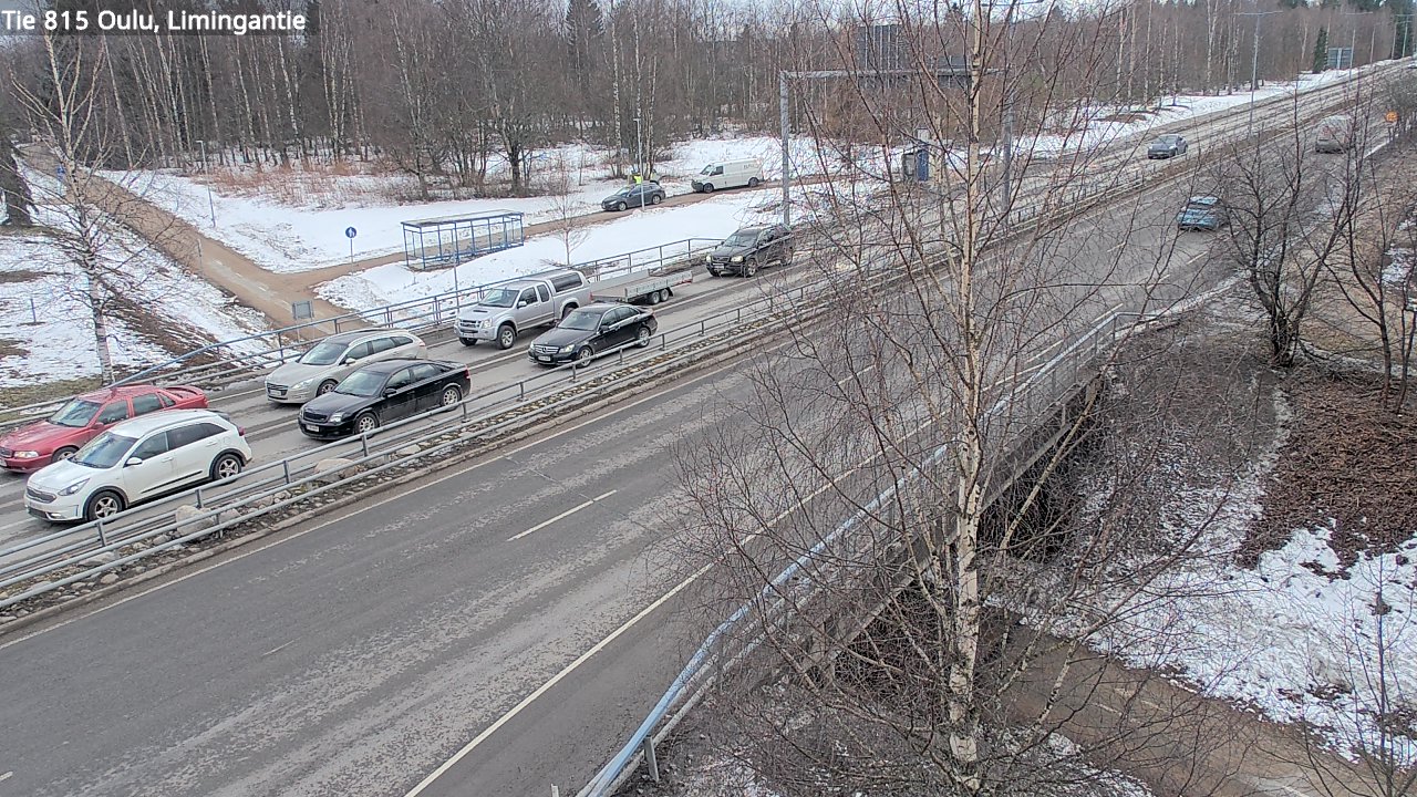 Weather Camera Image Väg 815 Oleåborg, Limingantie, Oulu, Pohjois-Pohjanmaa