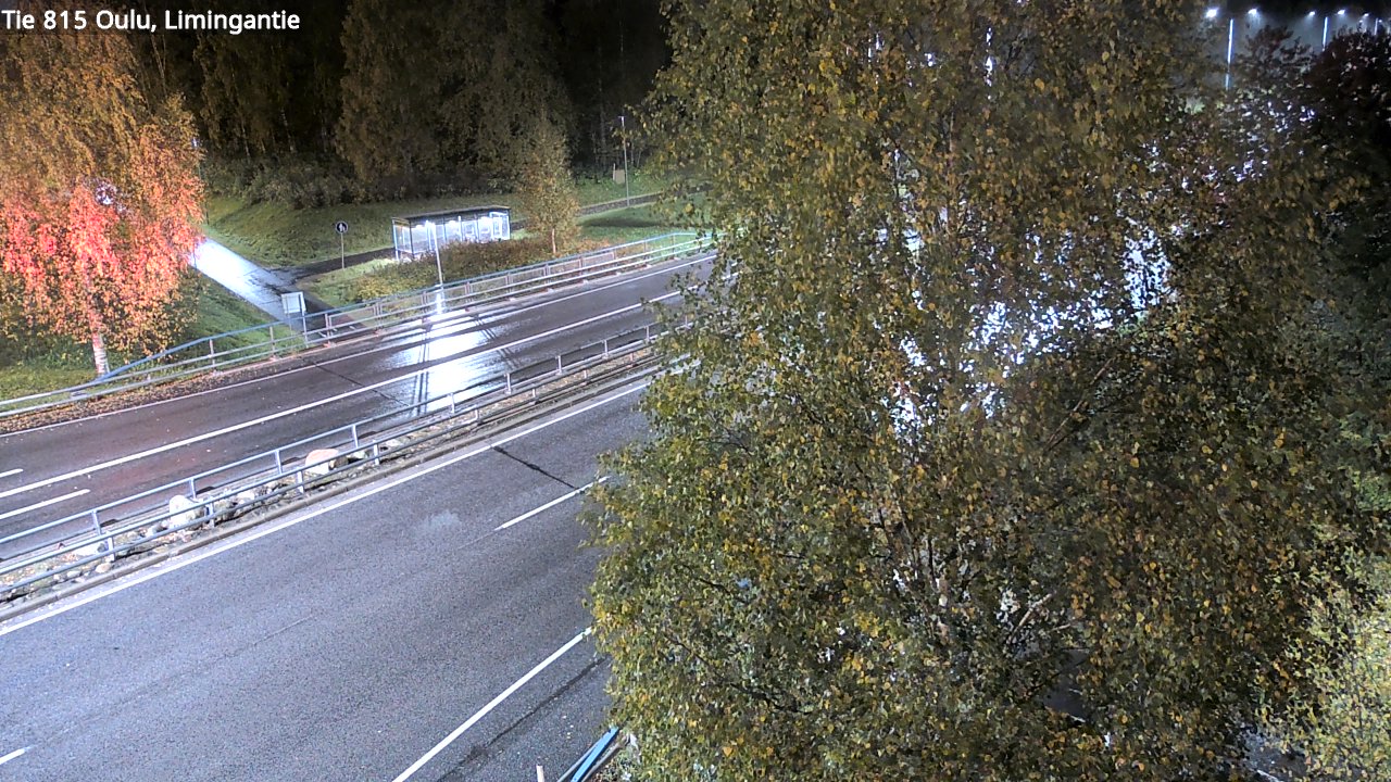 Weather Camera Image Väg 815 Oleåborg, Limingantie, Oulu, Pohjois-Pohjanmaa