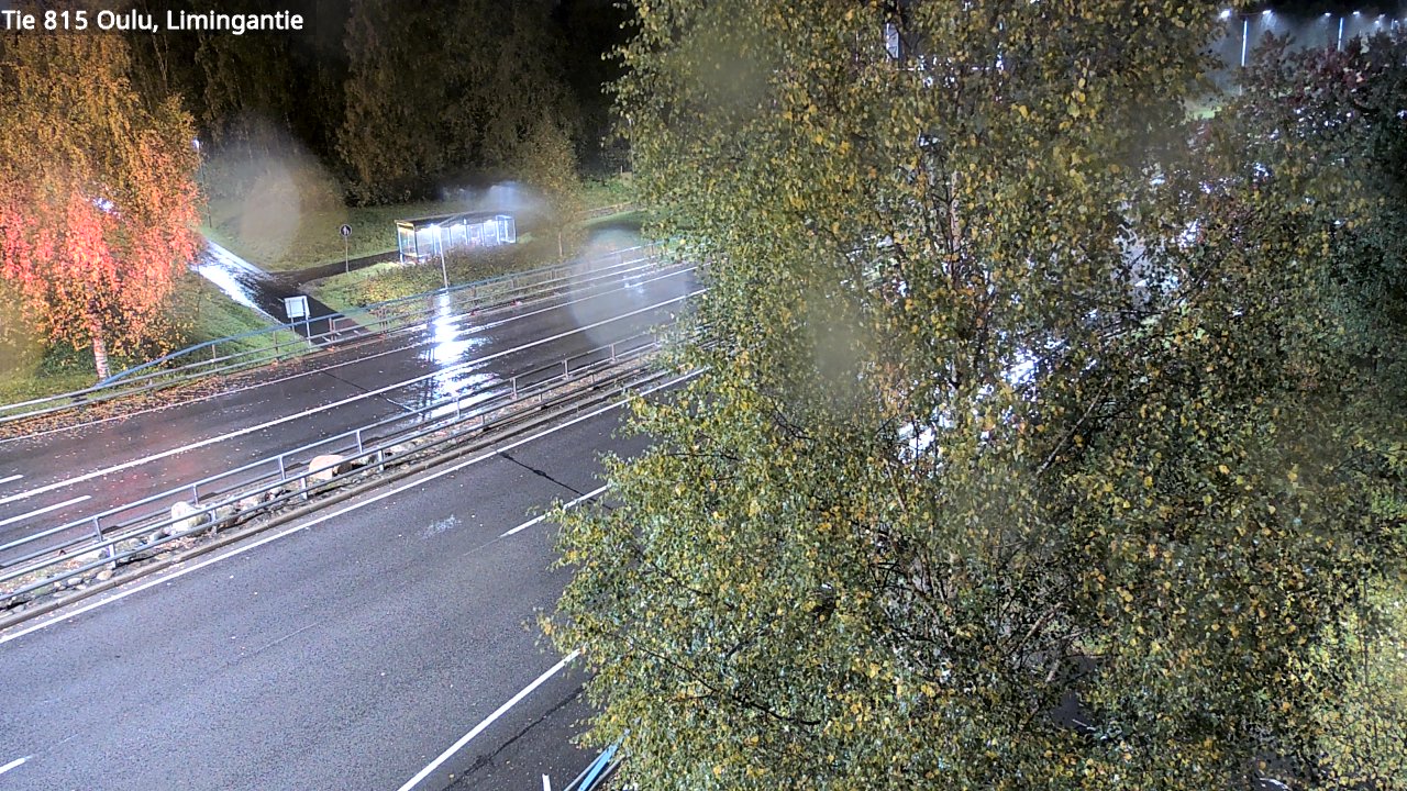 Weather Camera Image Väg 815 Oleåborg, Limingantie, Oulu, Pohjois-Pohjanmaa