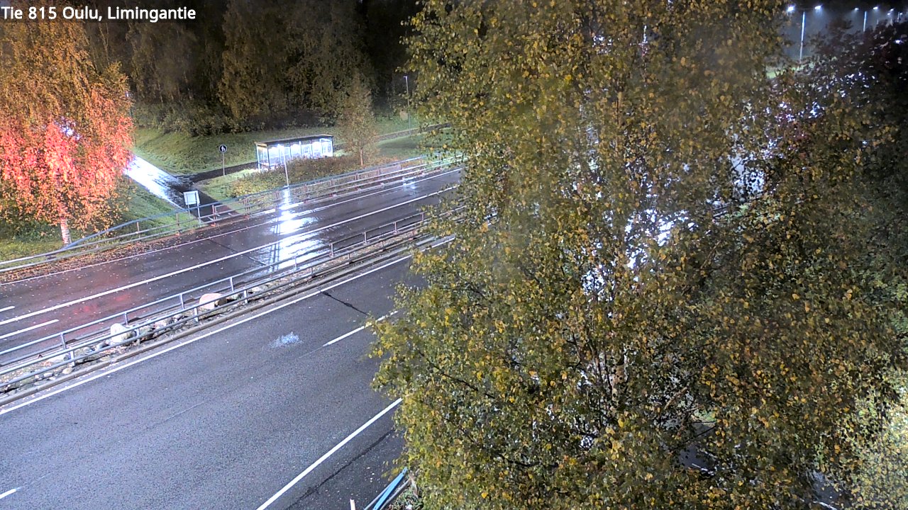 Weather Camera Image Väg 815 Oleåborg, Limingantie, Oulu, Pohjois-Pohjanmaa